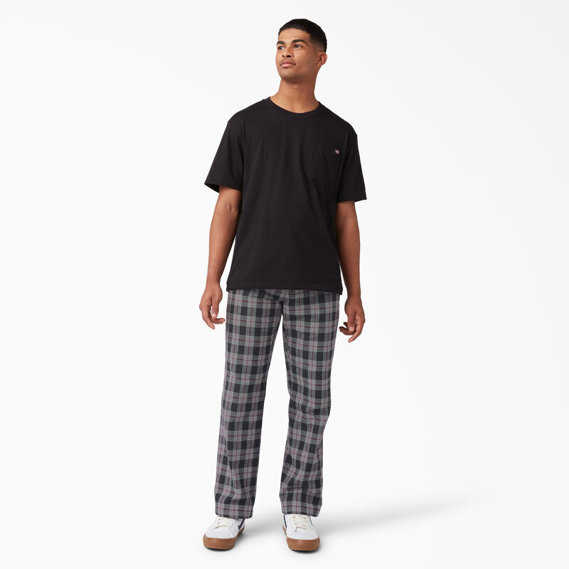 Dickies Regular Fit Plaid Pants Wine/Black Plaid ID-Dz1Fpm8v