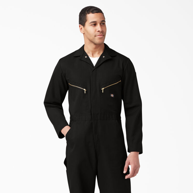 Dickies Deluxe Blended Long Sleeve Coveralls Black ID-E4YkusdM
