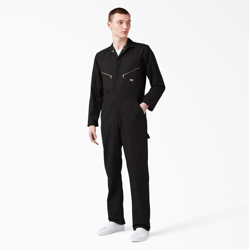 Dickies Deluxe Blended Long Sleeve Coveralls Black ID-E4YkusdM
