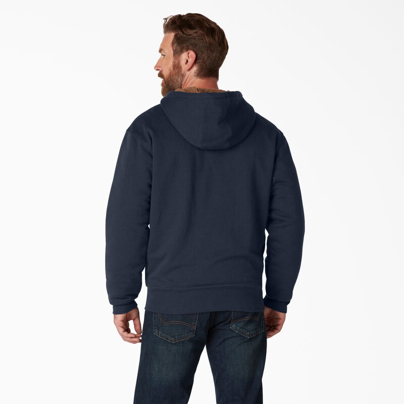 Dickies High Pile Fleece Lined Full Zip Hoodie Dark Navy ID-EB5MQ0b8