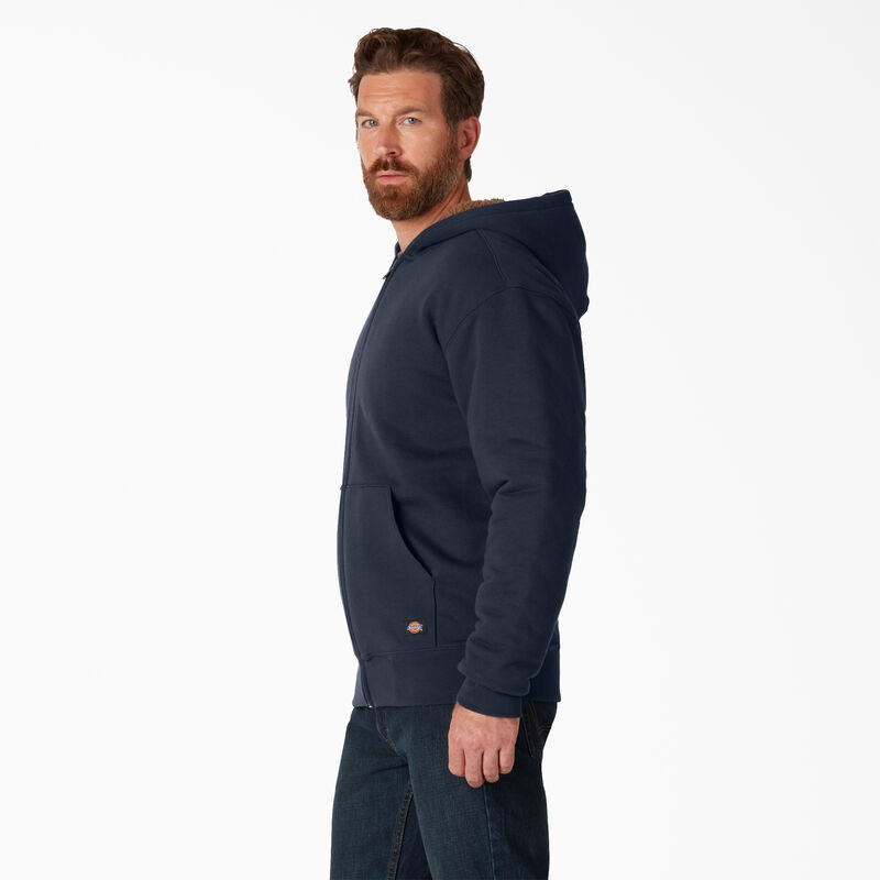 Dickies High Pile Fleece Lined Full Zip Hoodie Dark Navy ID-EB5MQ0b8