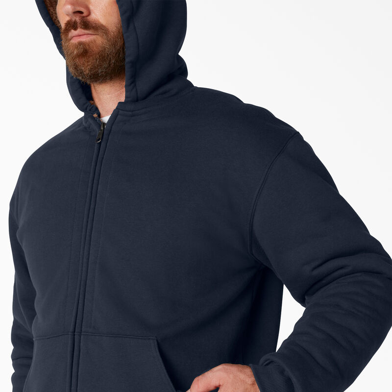 Dickies High Pile Fleece Lined Full Zip Hoodie Dark Navy ID-EB5MQ0b8
