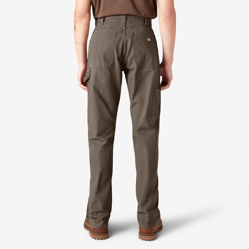 Dickies Relaxed Fit Heavyweight Duck Carpenter Pants Rinsed Mushroom ID-EDtW4D0G
