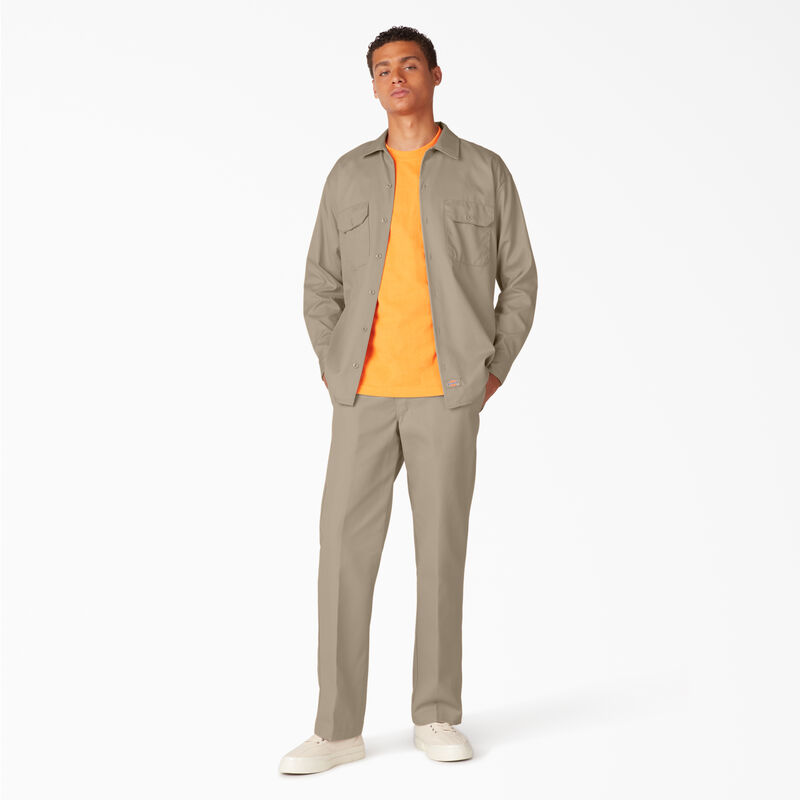Dickies Long Sleeve Work Shirt Desert Sand ID-EWUlTtvS