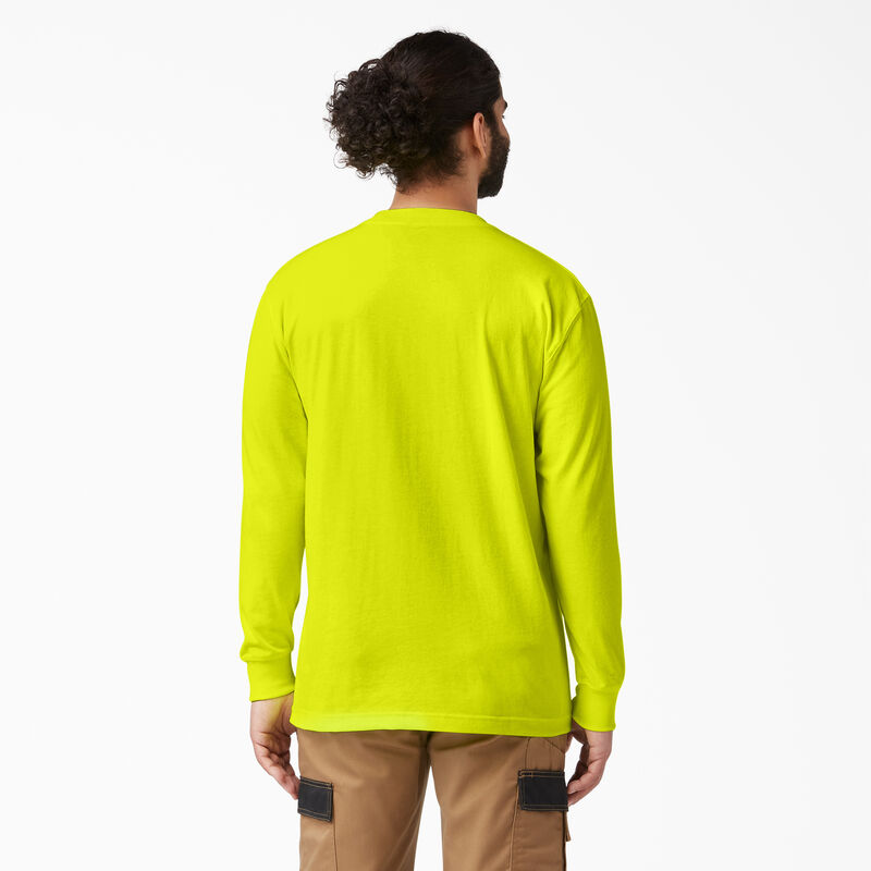 Dickies Heavyweight Neon Long Sleeve Pocket T-Shirt Bright Yellow ID-EWhEjlMs