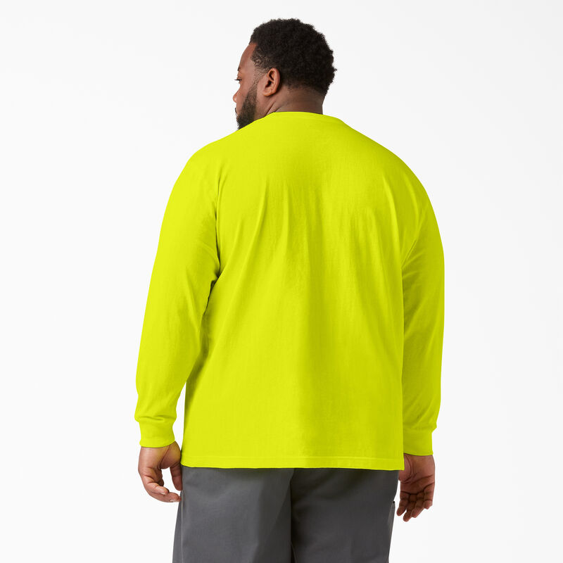 Dickies Heavyweight Neon Long Sleeve Pocket T-Shirt Bright Yellow ID-EWhEjlMs