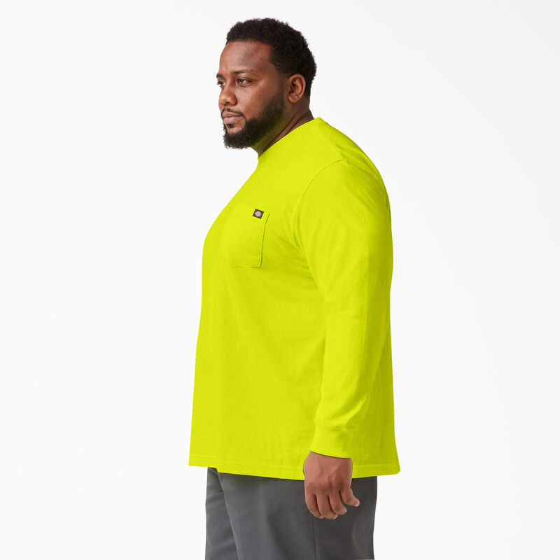 Dickies Heavyweight Neon Long Sleeve Pocket T-Shirt Bright Yellow ID-EWhEjlMs