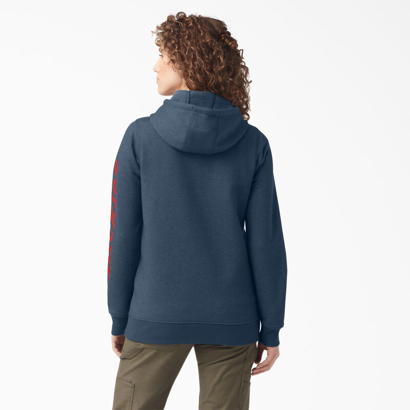 Dickies Heavyweight Logo Sleeve Pullover Heather Navy ID-EdiqgyU9