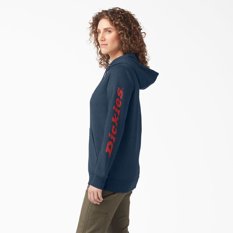 Dickies Heavyweight Logo Sleeve Pullover Heather Navy ID-EdiqgyU9