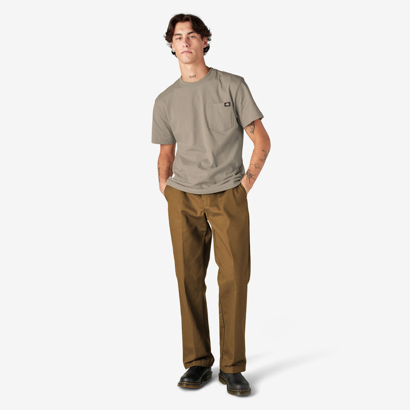 Dickies Heavyweight Short Sleeve Pocket T-Shirt Desert Sand ID-EuAr0iTv