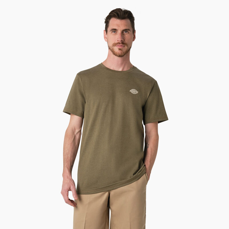 Dickies Cooling Performance Graphic T-Shirt Military Green Heather ID-EuOFSoKm