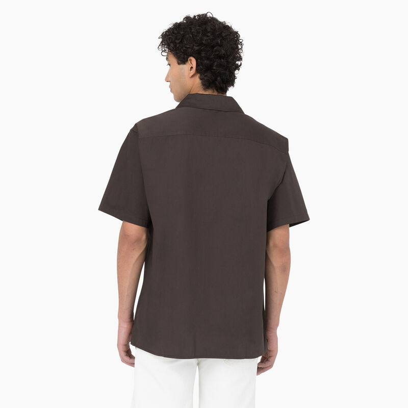 Dickies Westover Short Sleeve Shirt Dark Brown ID-EzedeZLD