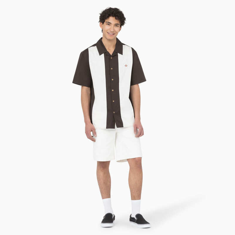 Dickies Westover Short Sleeve Shirt Dark Brown ID-EzedeZLD