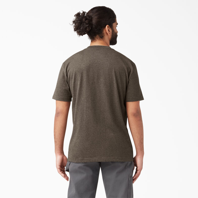 Dickies Heavyweight Heathered Short Sleeve Pocket T-Shirt Chocolate Heather ID-F5okormh