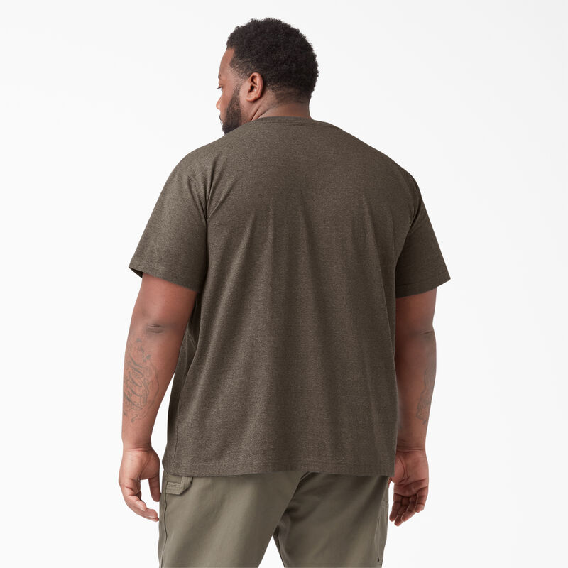Dickies Heavyweight Heathered Short Sleeve Pocket T-Shirt Chocolate Heather ID-F5okormh