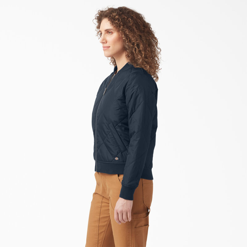 Dickies Quilted Bomber Jacket Dark Navy ID-FDkVHboh