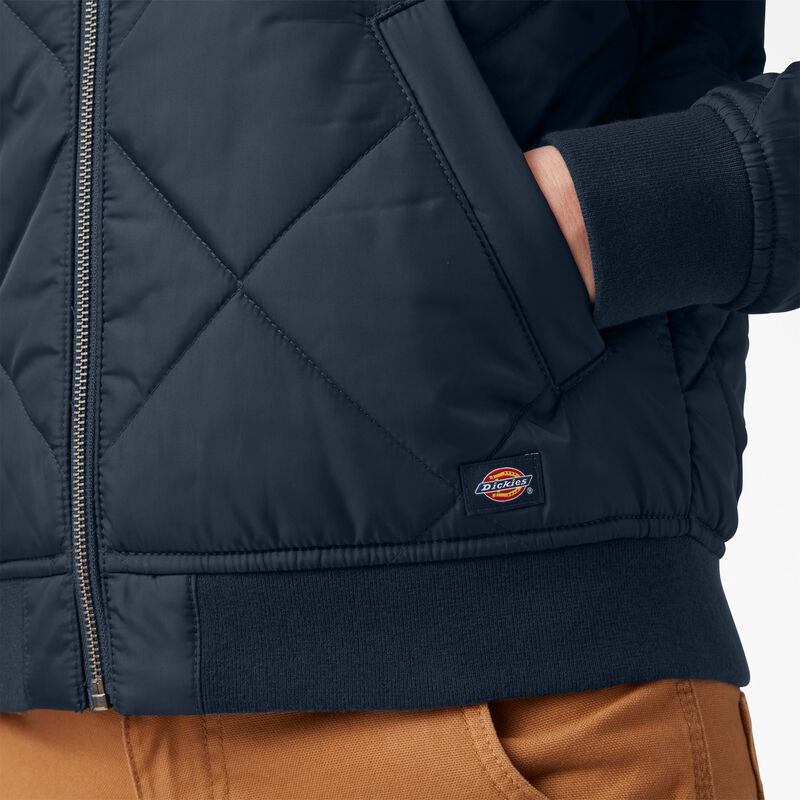Dickies Quilted Bomber Jacket Dark Navy ID-FDkVHboh