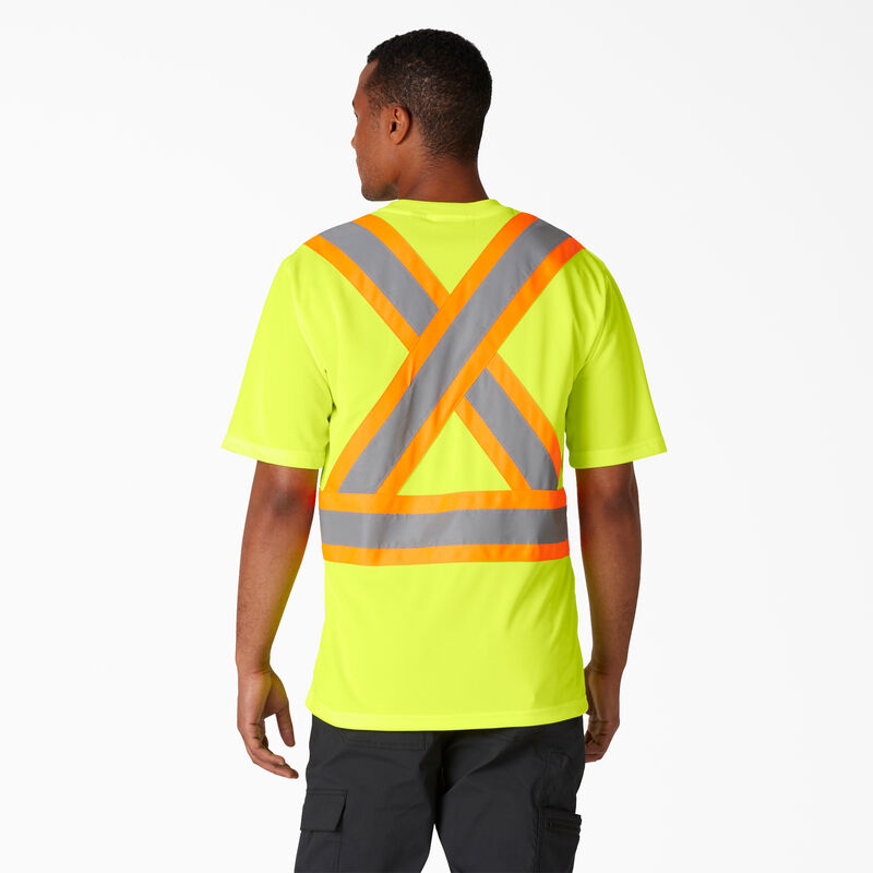 Dickies Hi Vis Safety Short Sleeve T-Shirt ANSI Yellow ID-FOpz2bk0