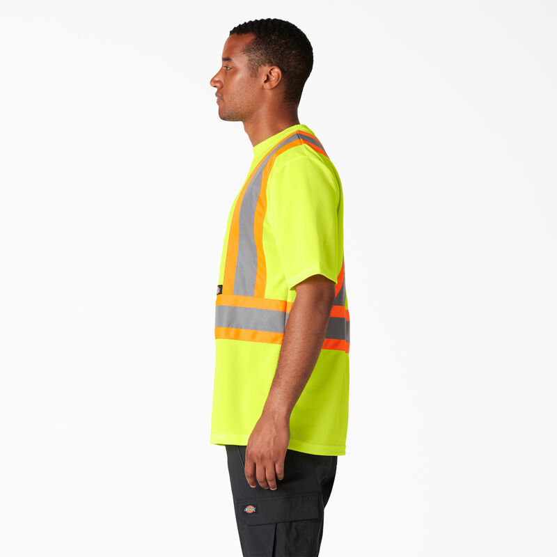 Dickies Hi Vis Safety Short Sleeve T-Shirt ANSI Yellow ID-FOpz2bk0