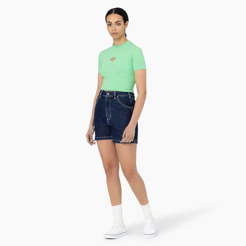 Dickies Maple Valley Logo Cropped T-Shirt Apple Mint ID-FZx1yZZP