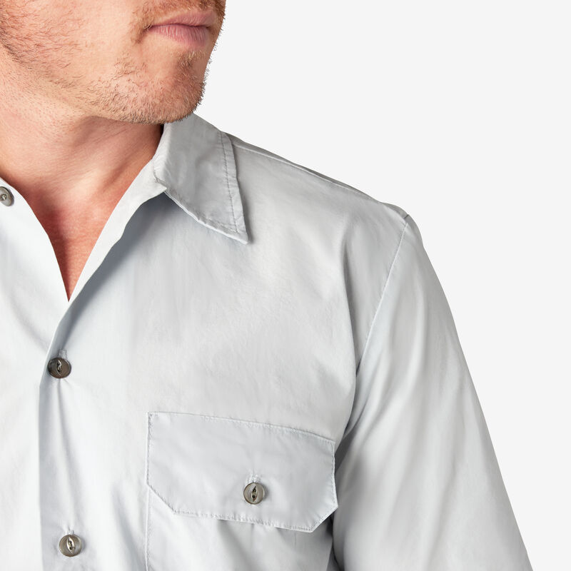Dickies 1922 Short Sleeve Work Shirt Rinsed Light Blue ID-FeJ0EyB1