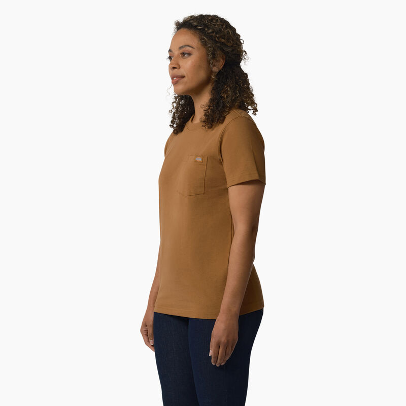 Dickies Heavyweight Short Sleeve Pocket T-Shirt Brown Duck ID-FfXIQY4Y