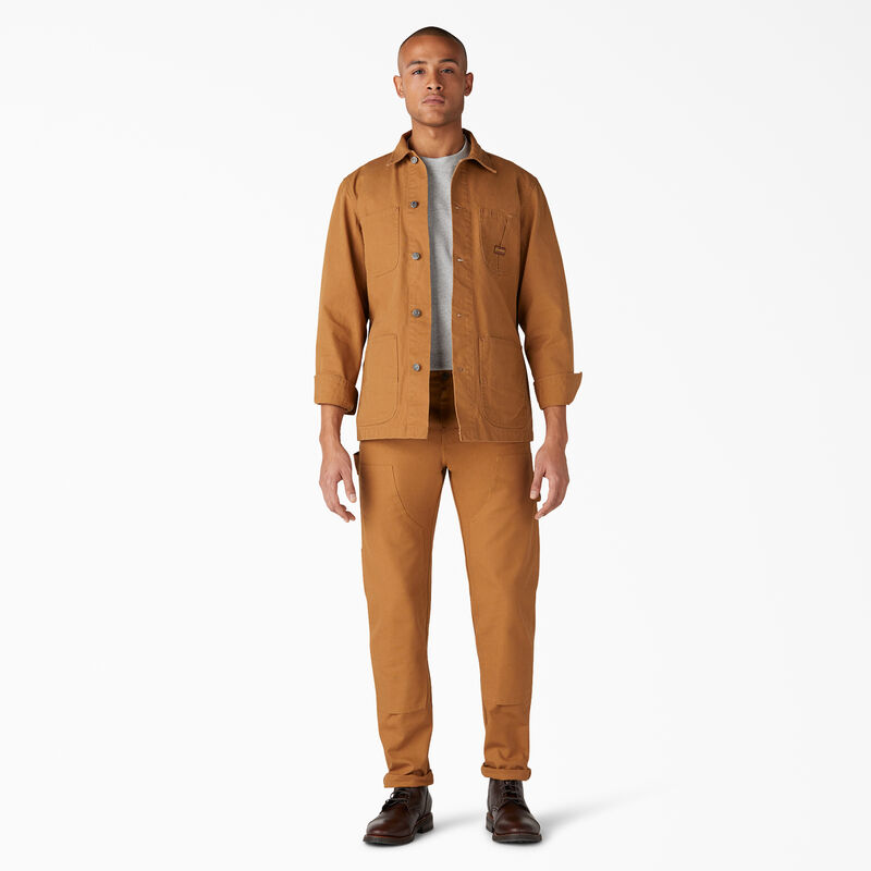 Dickies 1922 Regular Fit Double Knee Pants Rinsed Brown Duck ID-Fq4jctFG