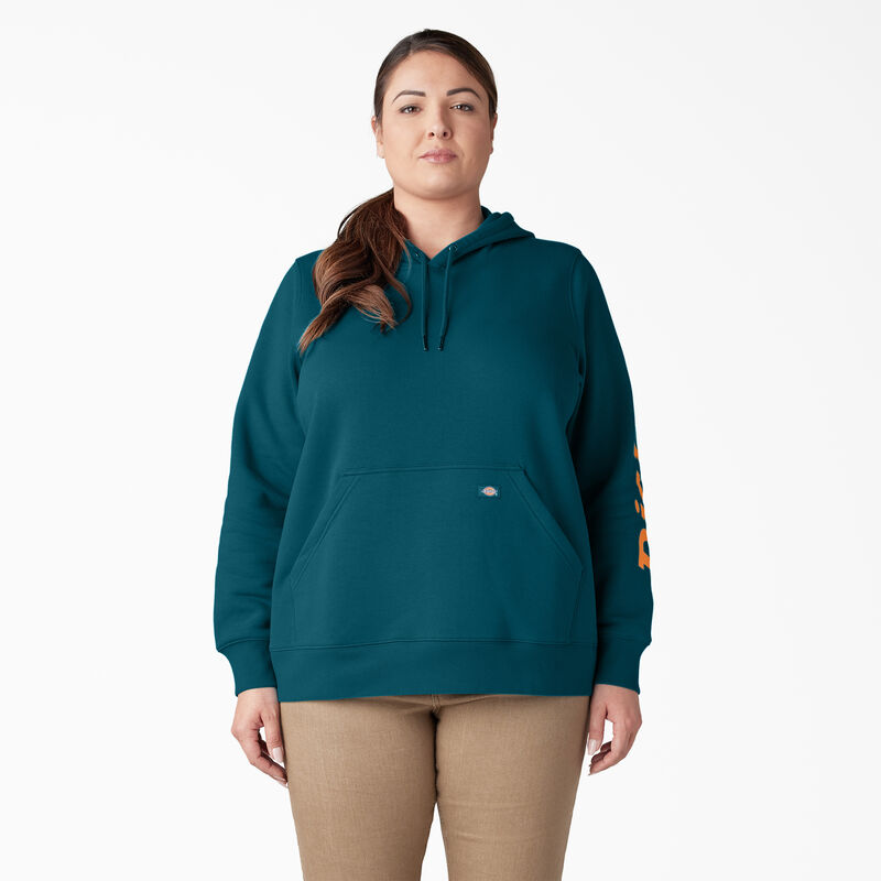 Dickies Plus Heavyweight Logo Sleeve Pullover Deep Lagoon ID-FqyJFcOh