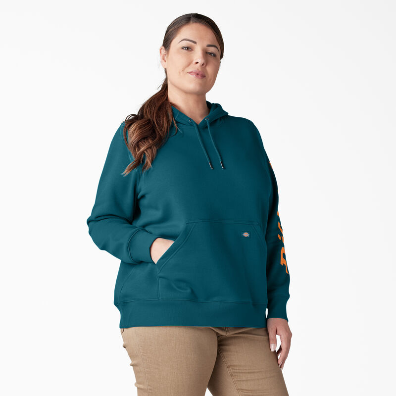 Dickies Plus Heavyweight Logo Sleeve Pullover Deep Lagoon ID-FqyJFcOh