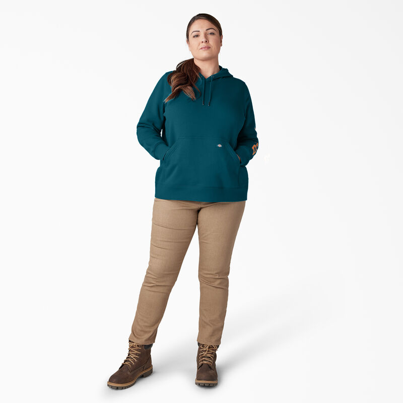 Dickies Plus Heavyweight Logo Sleeve Pullover Deep Lagoon ID-FqyJFcOh