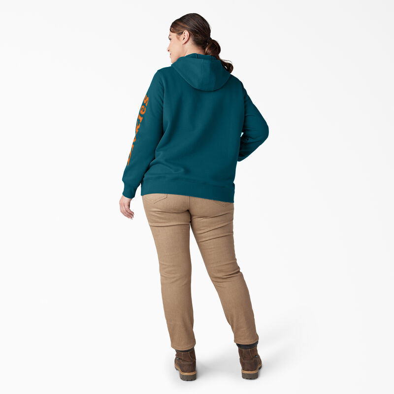 Dickies Plus Heavyweight Logo Sleeve Pullover Deep Lagoon ID-FqyJFcOh