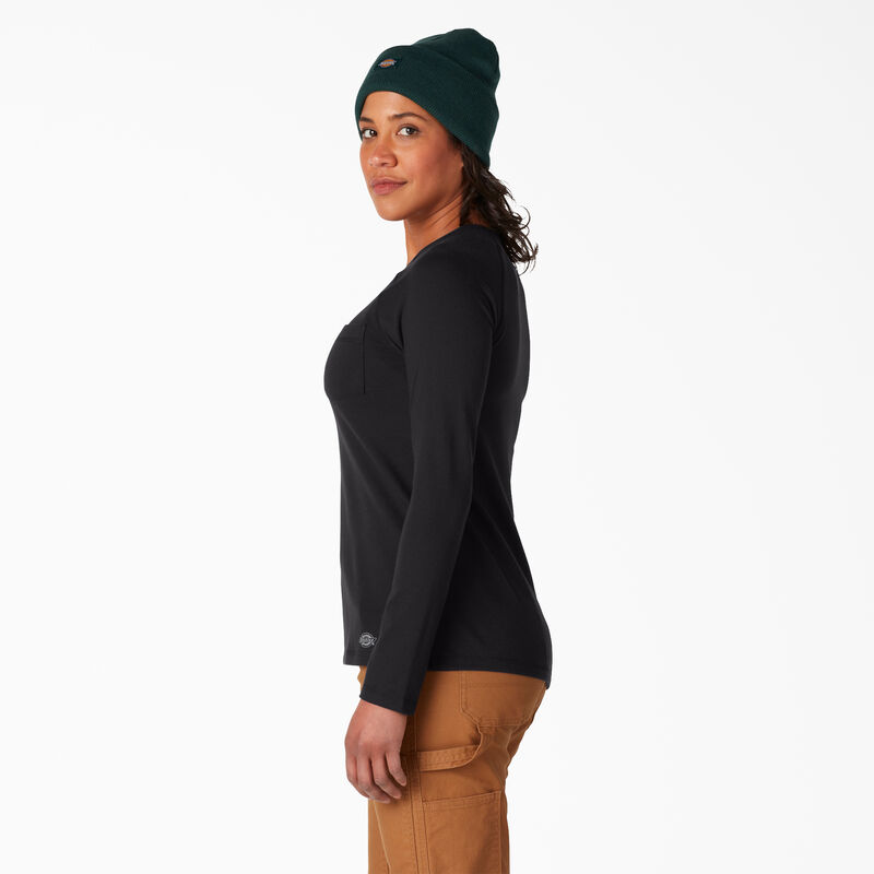 Dickies Cooling Long Sleeve Pocket T-Shirt Black ID-Fwk0JGtk
