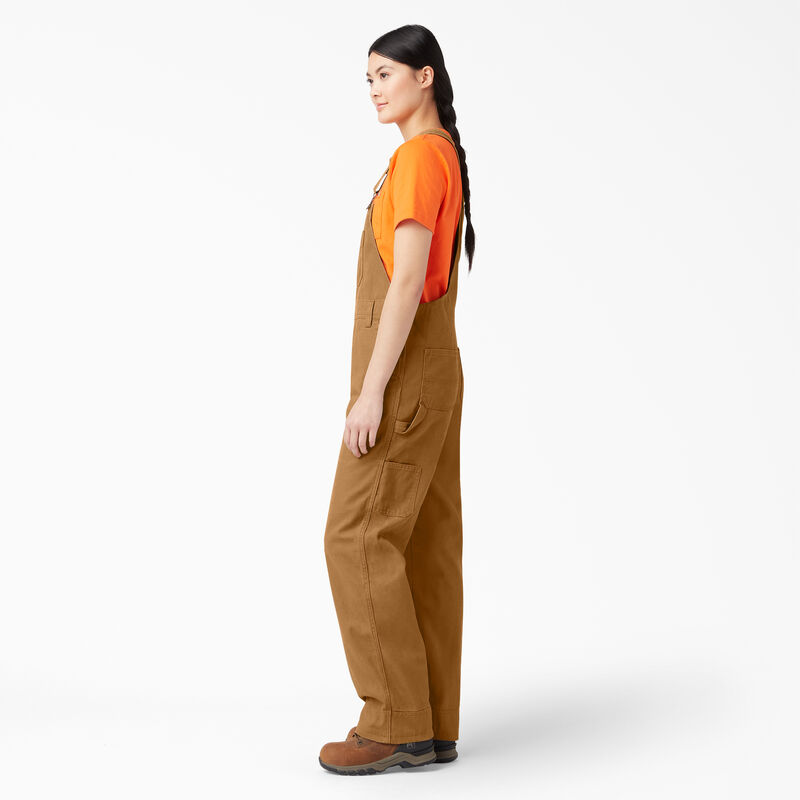Dickies Relaxed Fit Bib Overalls Rinsed Brown Duck ID-FxIoTIKY
