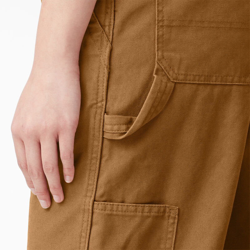 Dickies Relaxed Fit Bib Overalls Rinsed Brown Duck ID-FxIoTIKY