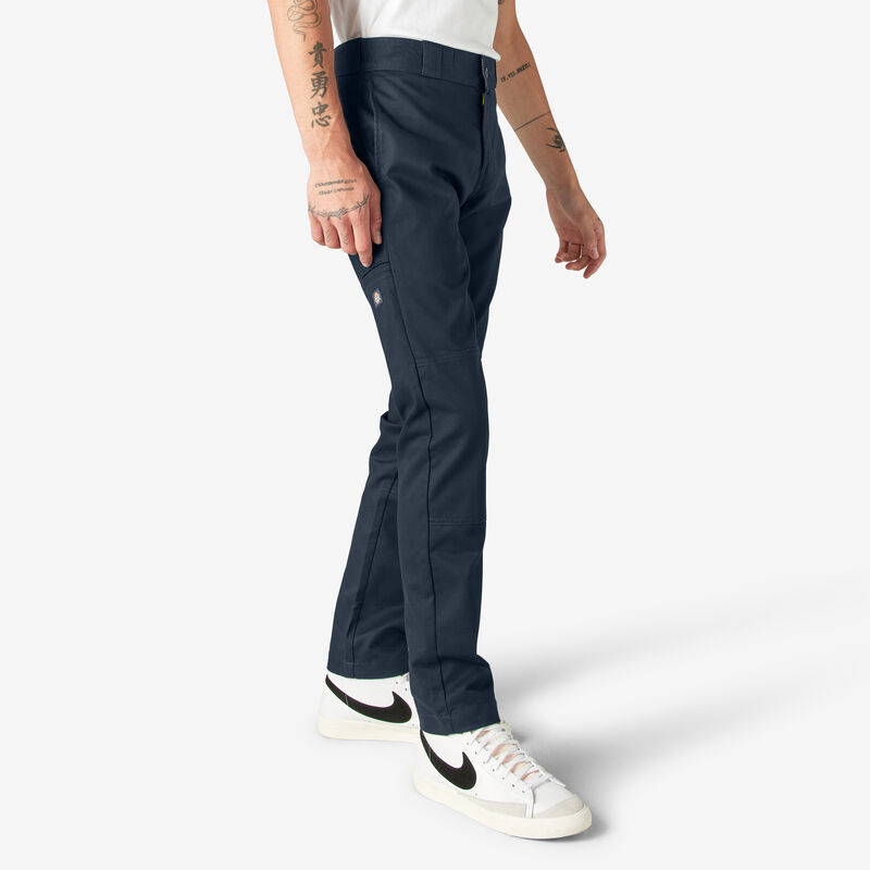 Dickies Skinny Fit Double Knee Work Pants Dark Navy ID-FxqdUvc3