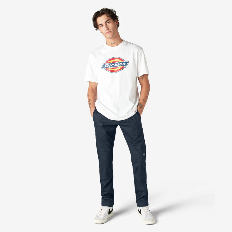 Dickies Skinny Fit Double Knee Work Pants Dark Navy ID-FxqdUvc3