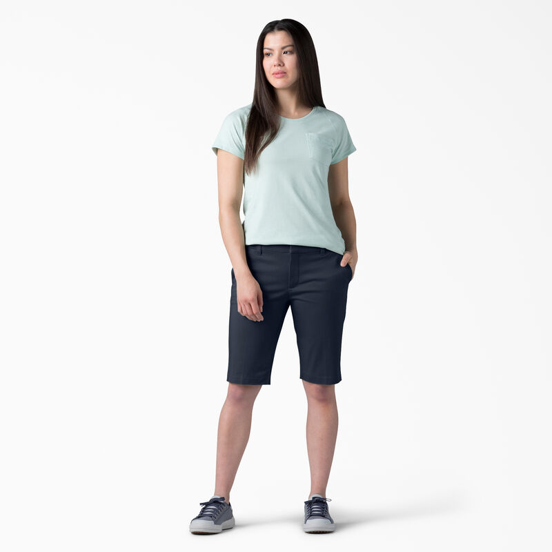Dickies Perfect Shape Straight Fit Bermuda Shorts, 11