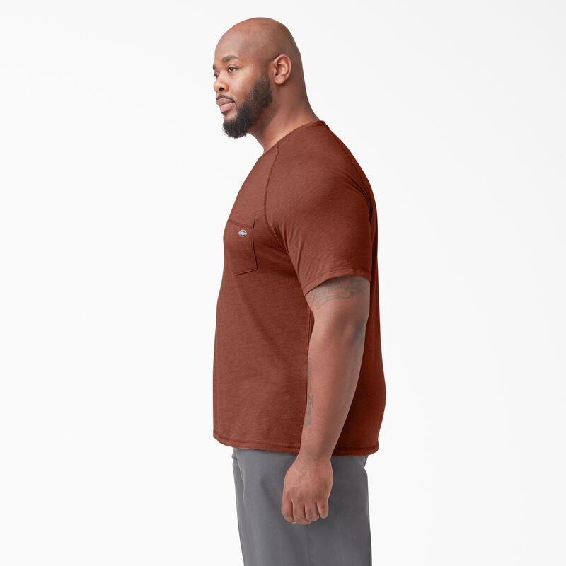 Dickies Cooling Short Sleeve Pocket T-Shirt Red Rock Heather ID-GJ0IFuRN