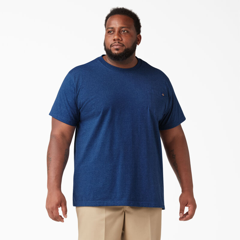 Dickies Heavyweight Heathered Short Sleeve Pocket T-Shirt Limoges Single Dye Heather ID-GQ3xBz6Z