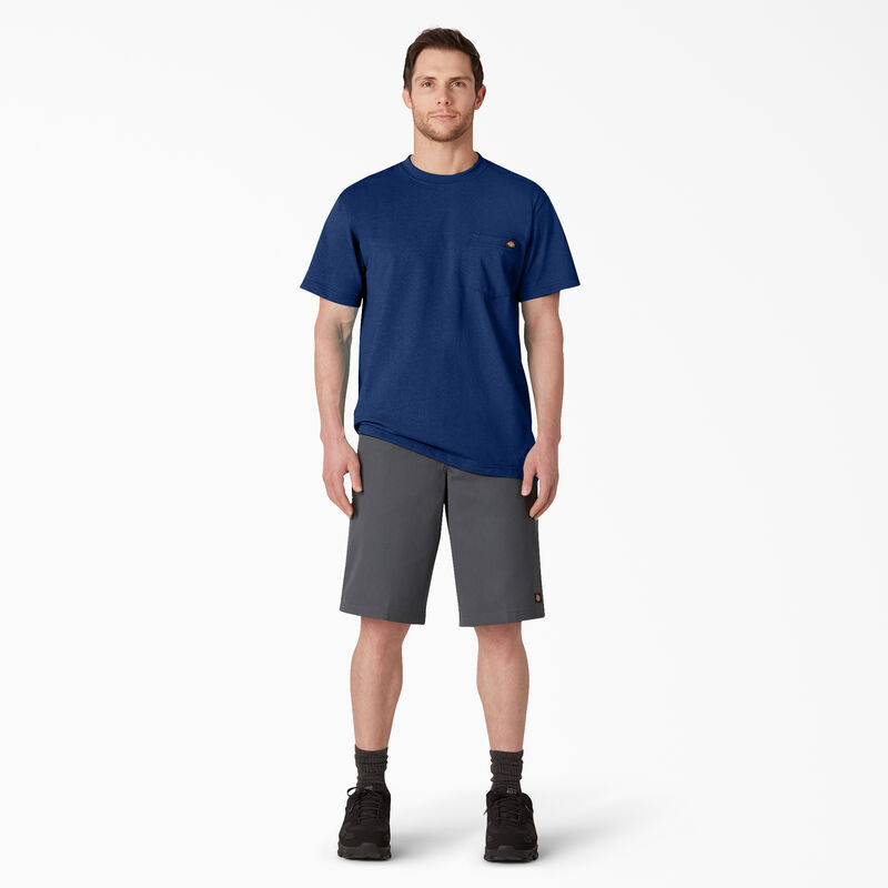 Dickies Heavyweight Heathered Short Sleeve Pocket T-Shirt Limoges Single Dye Heather ID-GQ3xBz6Z