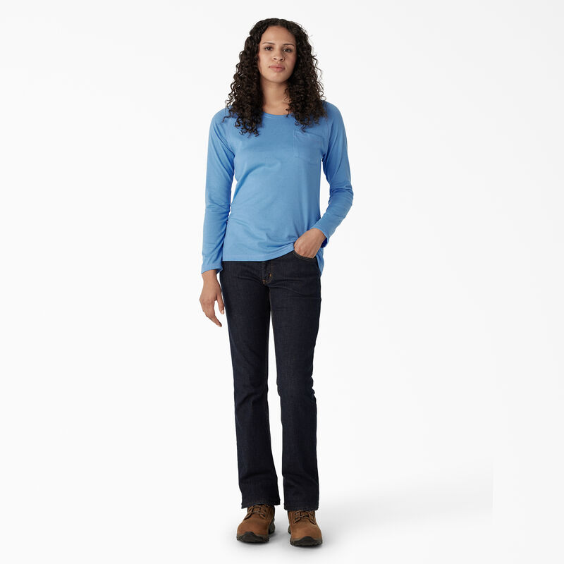 Dickies Cooling Long Sleeve Pocket T-Shirt Azure Blue ID-GXYhsXw3