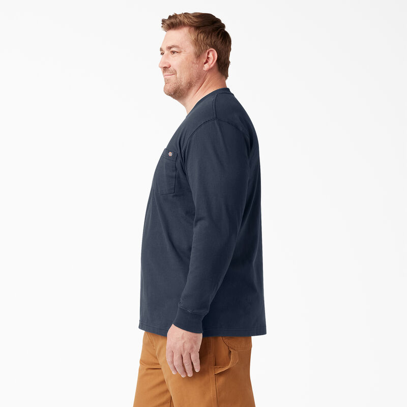 Dickies Heavyweight Long Sleeve Pocket T-Shirt Dark Navy ID-GZ0zTmdb