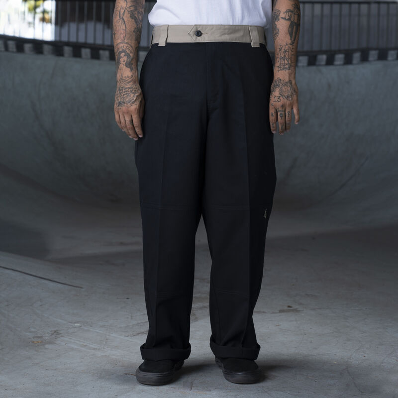 Dickies Ronnie Sandoval Loose Fit Double Knee Pants Black/Desert Sand Color Block ID-GxTkdeTn