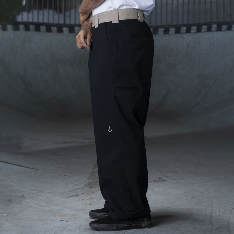 Dickies Ronnie Sandoval Loose Fit Double Knee Pants Black/Desert Sand Color Block ID-GxTkdeTn