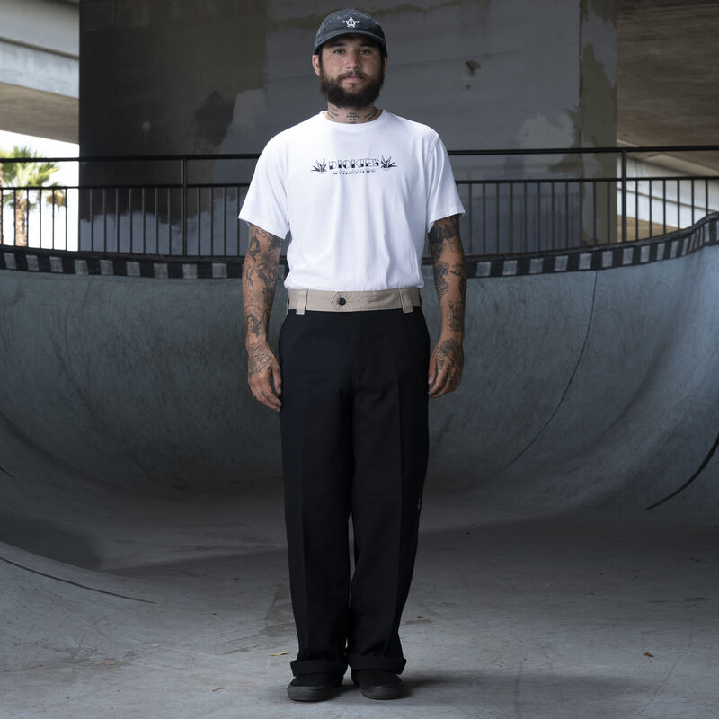 Dickies Ronnie Sandoval Loose Fit Double Knee Pants Black/Desert Sand Color Block ID-GxTkdeTn
