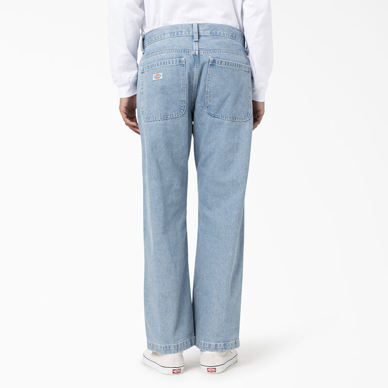 Dickies Loose Fit Double Knee Jeans Stonewashed Indigo Blue ID-HFAoQg8E