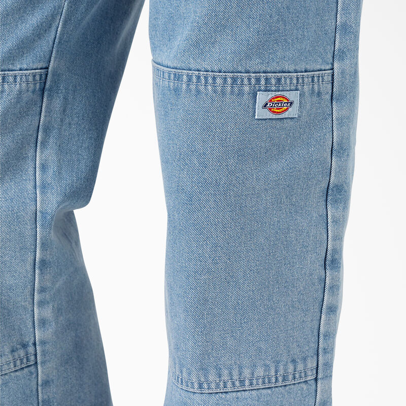 Dickies Loose Fit Double Knee Jeans Stonewashed Indigo Blue ID-HFAoQg8E