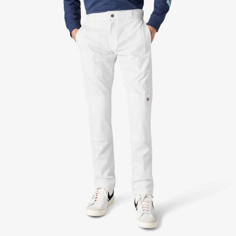 Dickies Skinny Fit Double Knee Work Pants White ID-HFVDDBo9