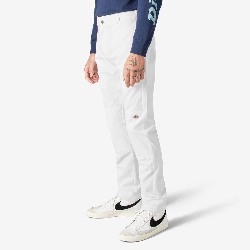 Dickies Skinny Fit Double Knee Work Pants White ID-HFVDDBo9
