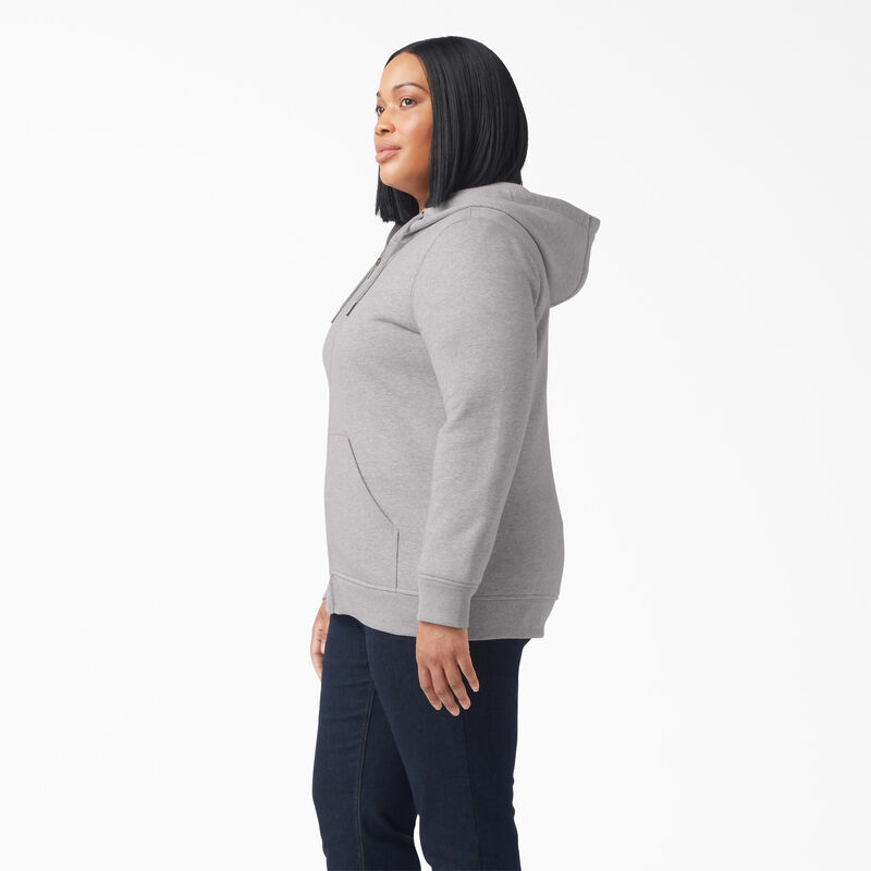 Dickies Plus Heavyweight Full-Zip Hoodie Heather Gray ID-HH9KGL49